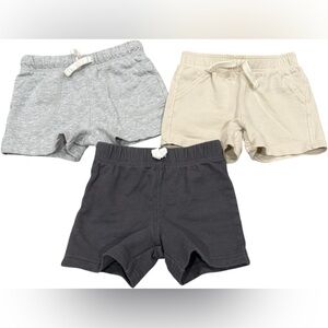 Carter's Kids Shorts Set - Gray, Cream, Black